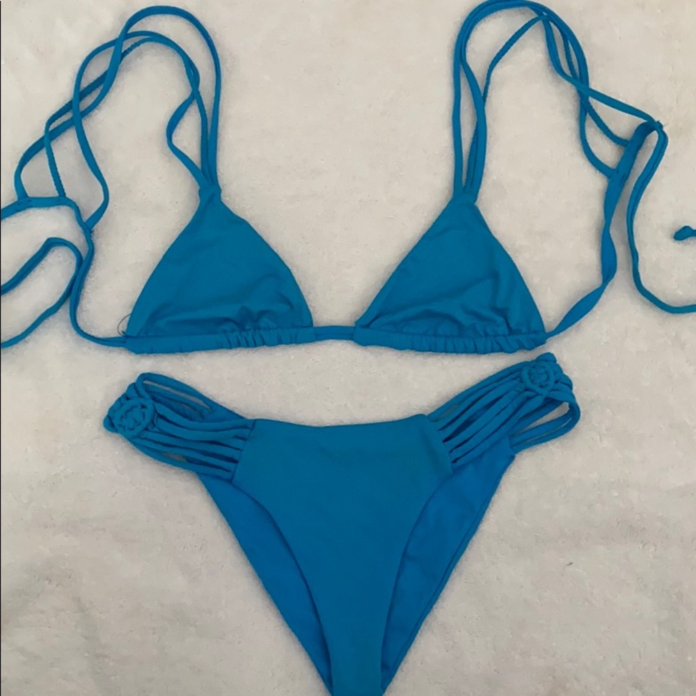 Frankie’s Bikinis Electric Blue Set
